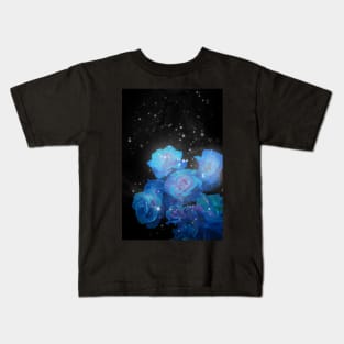 Blue Flowers Kids T-Shirt